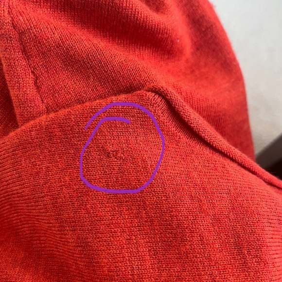 Telluride 💯 Extrafine Merino Wool Terracotta Sweater Boat Neck High Low Size M - Picture 15 of 15